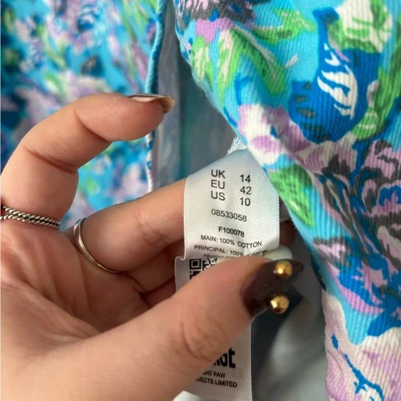 Reclaimed Vintage Denim Floral Dress - Picture 4 of 7